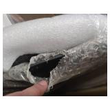 $90 MEISSALIVVE Brown Wicker Tempered Glass Coffee Table