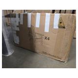 $390 Nevilywood Folding Adirondack Chair Cup Holder Set of 4 Navy