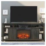 $150 23-Inch Electric Fireplace Insert with Remote, Timer