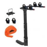 $65 Garvee 2-Bike Hitch Mount Folding Carrier, 2" Receiver, Straps