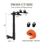 $65 Garvee 2-Bike Hitch Mount Folding Carrier, 2" Receiver, Straps