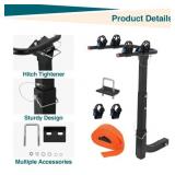 $65 Garvee 2-Bike Hitch Mount Folding Carrier, 2" Receiver, Straps