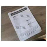 $120 IDEALHOUSE Farmhouse TV Stand for 65/75 Inch TVs, Grey