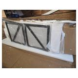 $120 IDEALHOUSE Farmhouse TV Stand for 65/75 Inch TVs, Grey