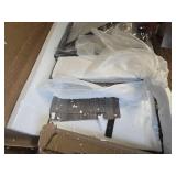 $120 IDEALHOUSE Farmhouse TV Stand for 65/75 Inch TVs, Grey