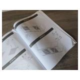 $120 IDEALHOUSE Farmhouse TV Stand for 65/75 Inch TVs, Grey