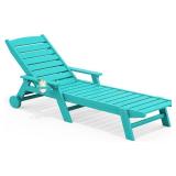 $130 Two Pack SERWALL Patio Chaise Lounge Chair, 78