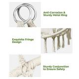 $88 Hammock Chair Macrame Swing Boho Hanging Chair 330 lb White
