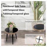 $99 3 Piece Patio Bistro Set - Rattan Table & Chairs (Set 2) - Beige