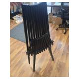 $110 Flash Furniture Delia Folding Chair - Acacia Wood, Black