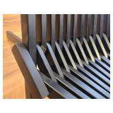 $110 Flash Furniture Delia Folding Chair - Acacia Wood, Black