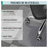 Office Chair Mat for Carpets, Clear 36x48, Slip-Resistant