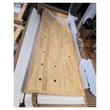 $220 Olympia Tools 60-inch Rubberwood Workbench with Built-in Wooden Vise