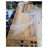 $220 Olympia Tools 60-inch Rubberwood Workbench with Built-in Wooden Vise