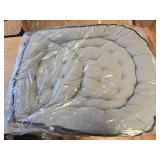 $209 YCKEGEW Folding Papasan Chair Oversized Saucer Chair, Grey