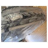 $209 YCKEGEW Folding Papasan Chair Oversized Saucer Chair, Grey