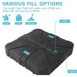 $189 34x34 Cantilever Umbrella Weighted Base, 300lbs Capacity