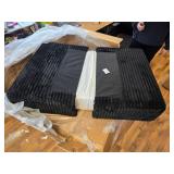 Parts of L Shaped Couch, Black Corduroy