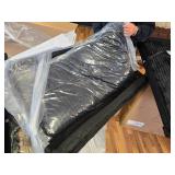 Parts of L Shaped Couch, Black Corduroy