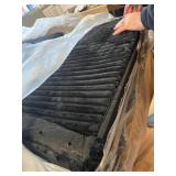 Parts of L Shaped Couch, Black Corduroy