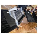 Parts of L Shaped Couch, Black Corduroy