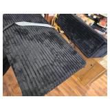Parts of L Shaped Couch, Black Corduroy