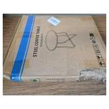 Patio Round Side Table Waterproof Metal Outdoor Table, Sage GREEN.