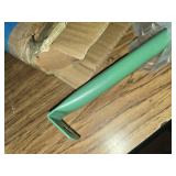 Patio Round Side Table Waterproof Metal Outdoor Table, Sage GREEN.