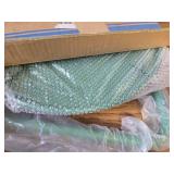 Patio Round Side Table Waterproof Metal Outdoor Table, Sage GREEN.