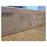 Briopaws Folding Adirondack Ottoman HDPE Footrest White