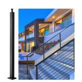 VEVOR Cable Support Post, 42" H, 2" W, Steel, No Pre-drilled Holes