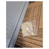 $120 Builders Edge 60 in x 14.5 in Louvered Vinyl Shutter 2 pk