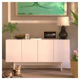 $140 Double Litter Box Enclosure for 2 Boxes, Scandi Style (White)