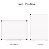 VUSIGN Magnetic White Board 24 x 18 in with Eraser, Marker