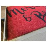 Calloway Mills Merry & Bright Doormat, 24" x 36", Red/Black