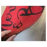 Calloway Mills Merry & Bright Doormat, 24" x 36", Red/Black