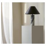 $100 Lights and Lamps Cline - Calacatta Viola Marble and Bronze Table Lamp