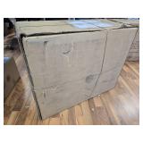 $164 Bathroom Vanity with Ceramic Sink, 24-Inch Milky White Cabinet