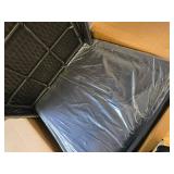 $150 3pc Outdoor Furniture Set: 2 Waterproof Chairs&1 Tempered Glass Table