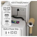 $250 CollaredEagle 43" W Vanity Desk, White