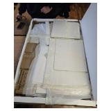 $250 CollaredEagle 43" W Vanity Desk, White