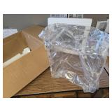 $190 CozyHom Acrylic Shower Stool with Seat, Anti-Slip Feet, 300LBS