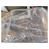 $190 CozyHom Acrylic Shower Stool with Seat, Anti-Slip Feet, 300LBS