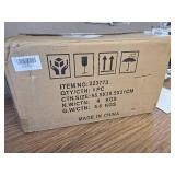 $70 C-Shape Acrylic Side Table, 20x12x10, Clear Lucite Nightstand