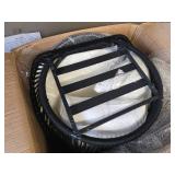 $199 3 Piece Bistro Set with Cushioned Woven Rope Chairs, All Weather