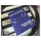 $199 3 Piece Bistro Set with Cushioned Woven Rope Chairs, All Weather