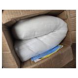 Crestlive Chair Cushion with Water-Resistant Cover 22x21 Sky Blue