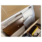 28 floating vanity in brown