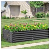 $129 Domi Raised Garden Bed 8x4x1.5 Ft Deep Rectangular Planter