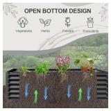 $129 Domi Raised Garden Bed 8x4x1.5 Ft Deep Rectangular Planter